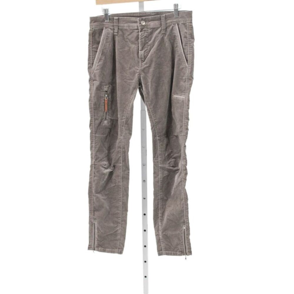 Mac Jeans Mens Cargo Corduroy Pants Gray Mid Rise Size 28